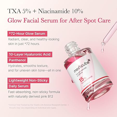 Medicube TXA+Niacinamide 15% Glow Facial Seurm for After Spot Care | All-in-One Daily Korean Skincare