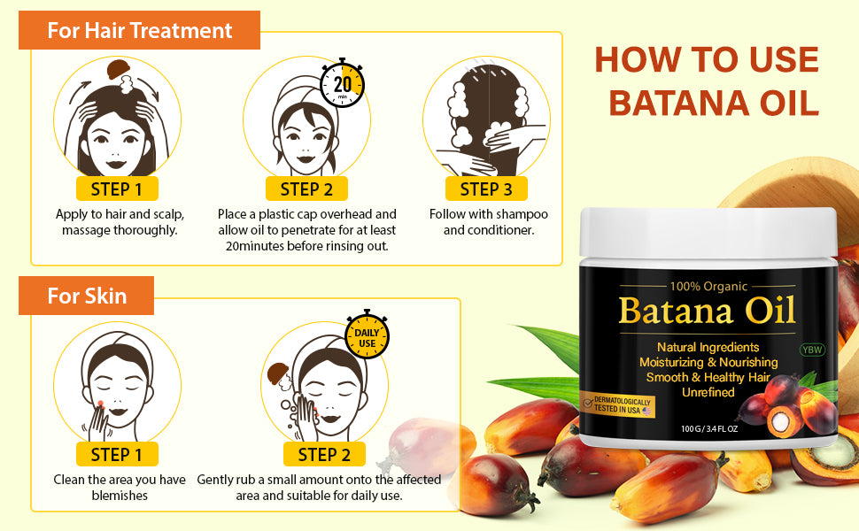 Hair Oil 100% Original Raw Batana Oil