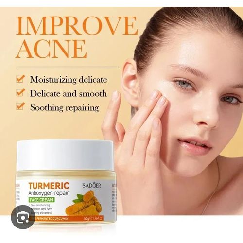Sadoer Turmeric Face Cream – Dark Spot Removal & Glow (Buy 1 get 1 free)
