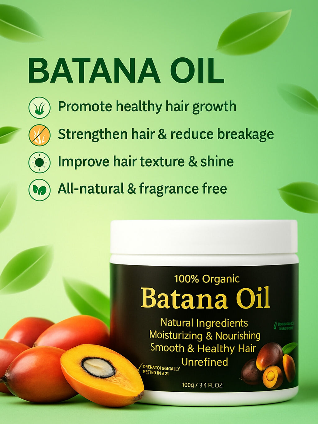 Hair Oil 100% Original Raw Batana Oil
