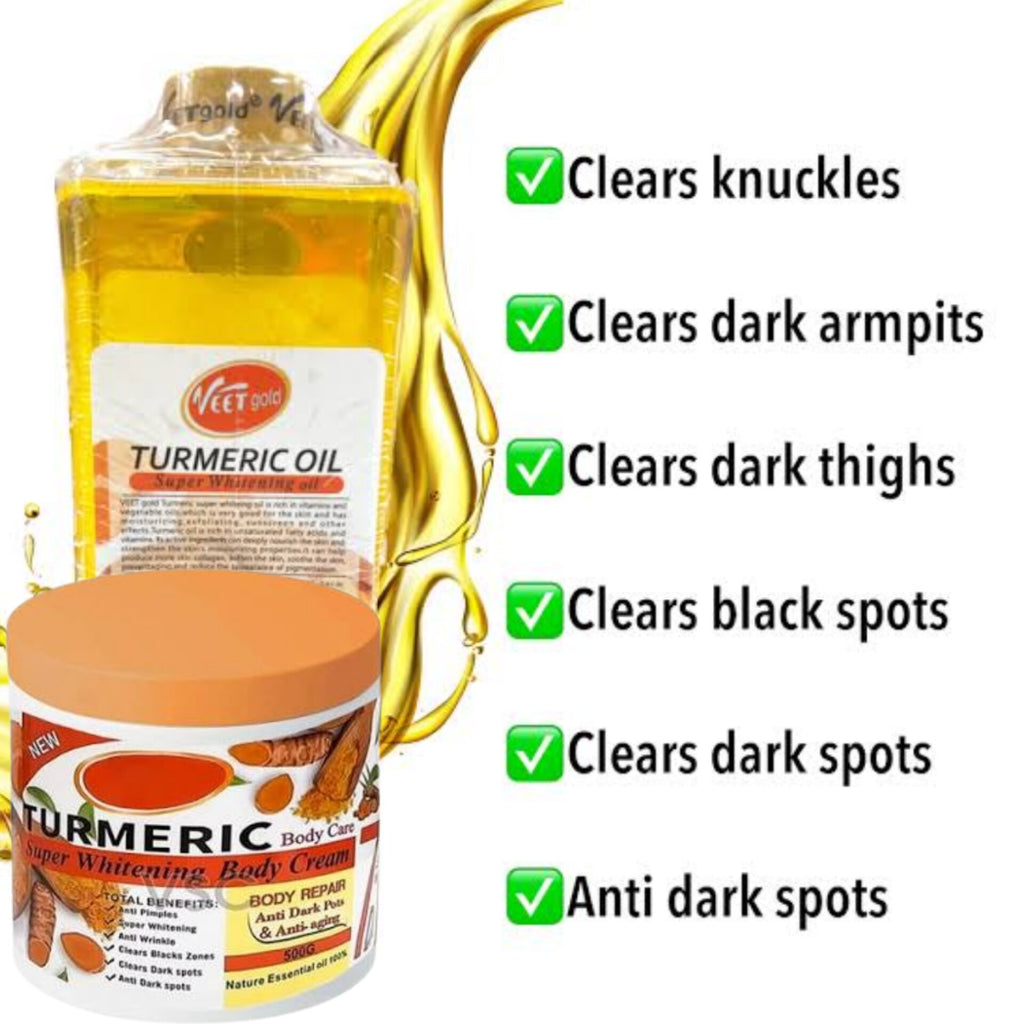 Turmeric Oil (1000ml) with FREE Turmeric Cream (500g) Authentic Imported Product