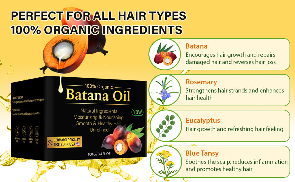 Hair Oil 100% Original Raw Batana Oil